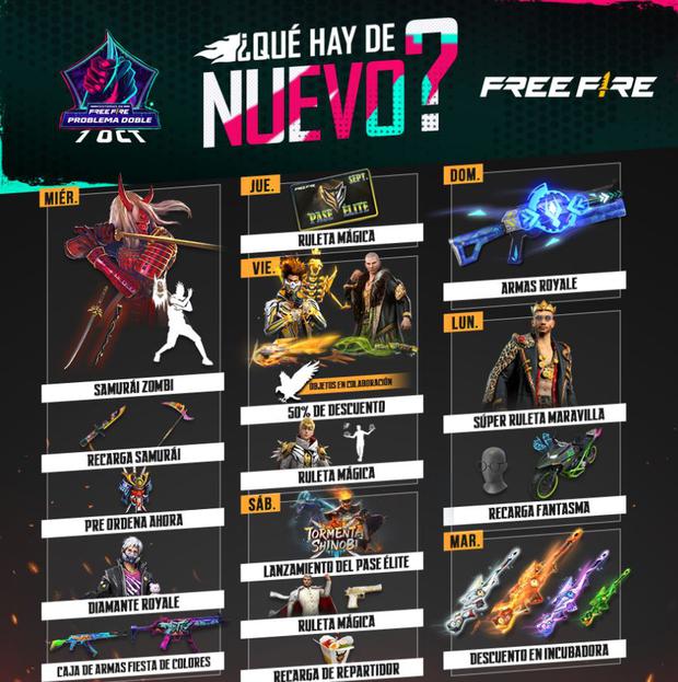 descubre los proximos eventos en free fire que ofrecen diamantes
